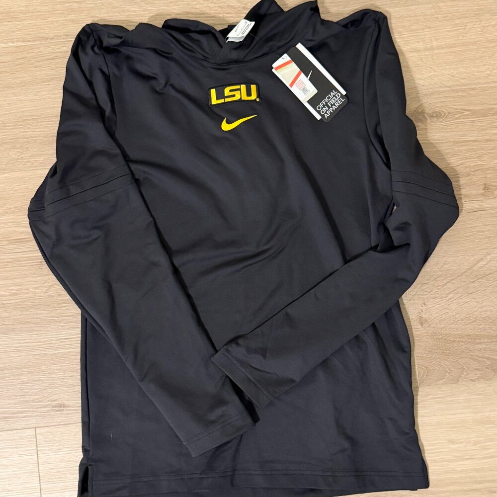 Mens LSU Nike Dri-Fit Hoodie